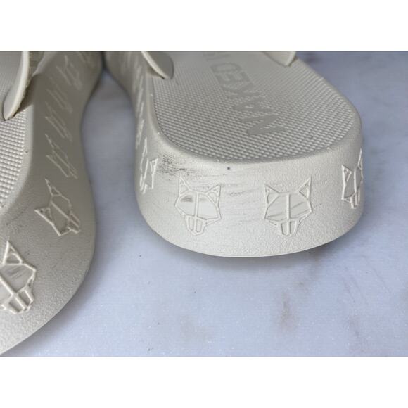 Nakedwolfe Womens Shoes EU Size 38-39 Holiday Platform Chunky Flip Flop Sandals - Picture 7 of 12